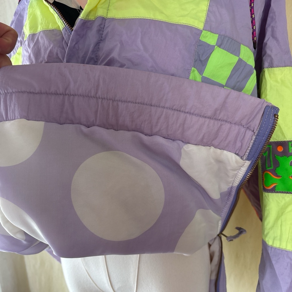 Colorful Neon Patchwork Jacket - image 8